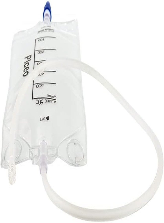 Plceo Depot with Clear 600ml Drainage Bag, Twist Drain Valve, 24 Inch Tubing,nephrostomy Bag (5 Pack) - Image 3